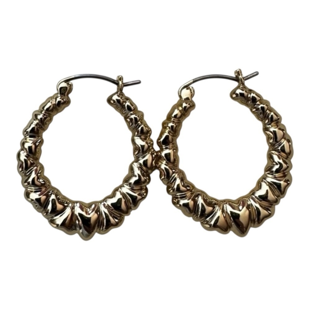 Hoop Earrings, Gold New